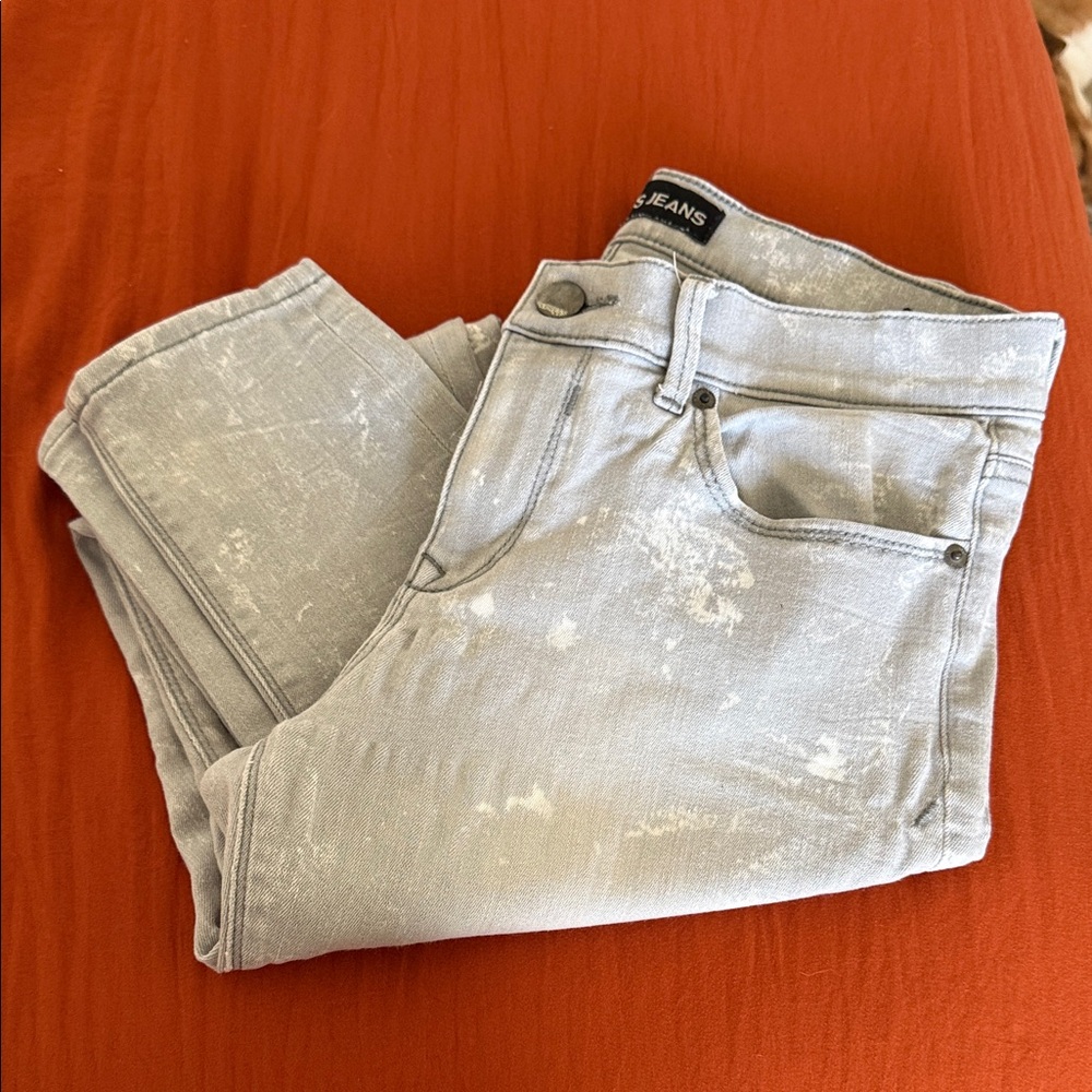 Express Light Gray Women's Legging Mid Rise Jeans